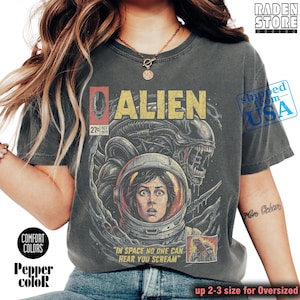 Comfort Colors® Vintage Alien Film 1979 Comic T-Shirt