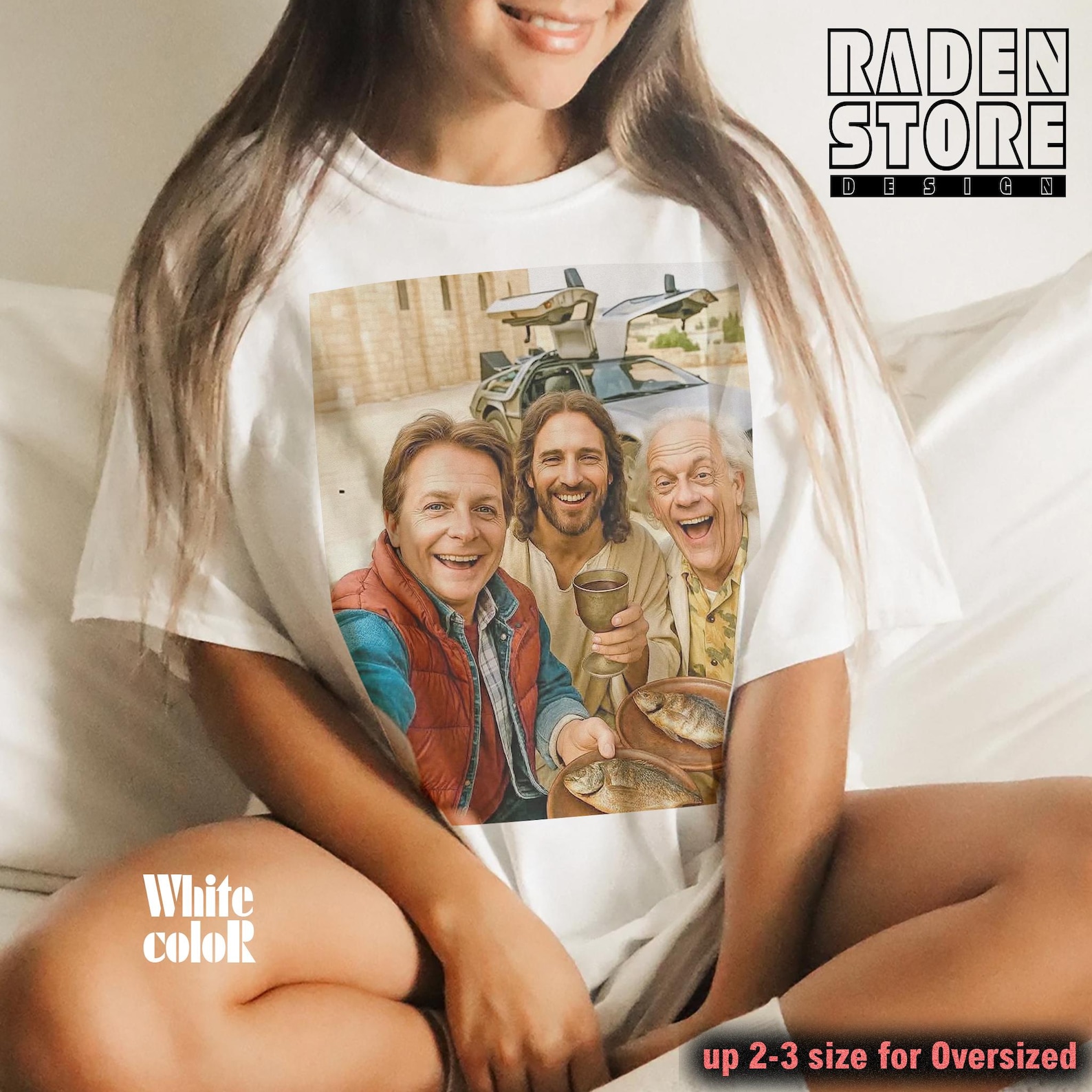 Funny Back to the Future Jesus Meme Shirt, Marty Mcfly Doc Brown Selfie ...