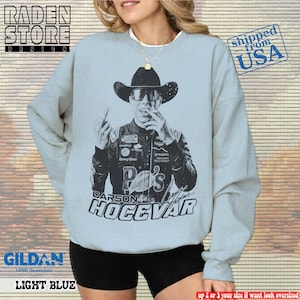 Funny Carson Hocevar Cowboy Graphic Tee, Unisex Sweatshirt, Comfort Colors Unisex Shirt image 13