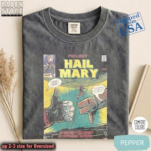 Vintage Project Hail Mary Movie Comfort Colors® Shirt, Vintage Horror Sci-fi Unisex Graphic Tee