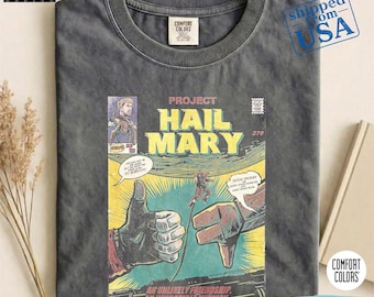 Vintage Project Hail Mary Movie Comfort Colors® Shirt, Vintage Horror Sci-fi Unisex Graphic Tee