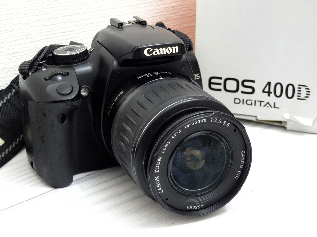 TESTED SLR Canon EOS 400D Kit 18-55 W/box Accessories - Etsy