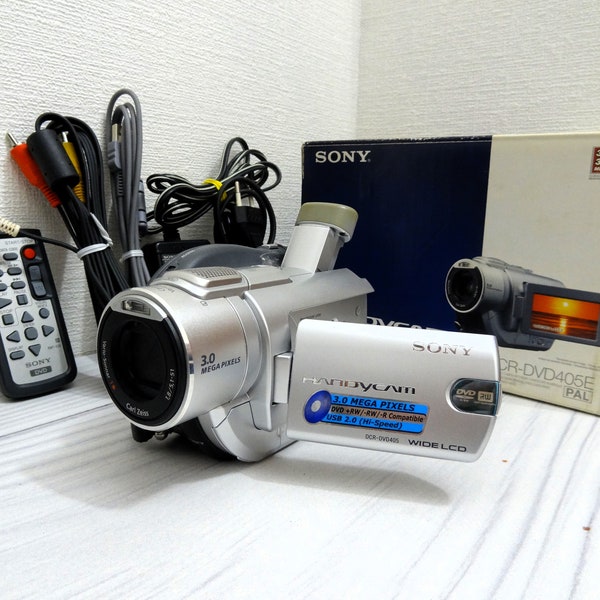 Sony Handycam Mini DVD Digital Video Camcorder DCR-DVD405E Tested - W/BOX