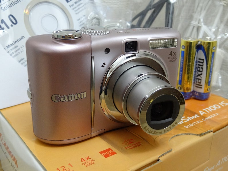 NEW Canon PowerShot A1100 IS 12.1MP Digital Camera Rare Pink Never Used image 8