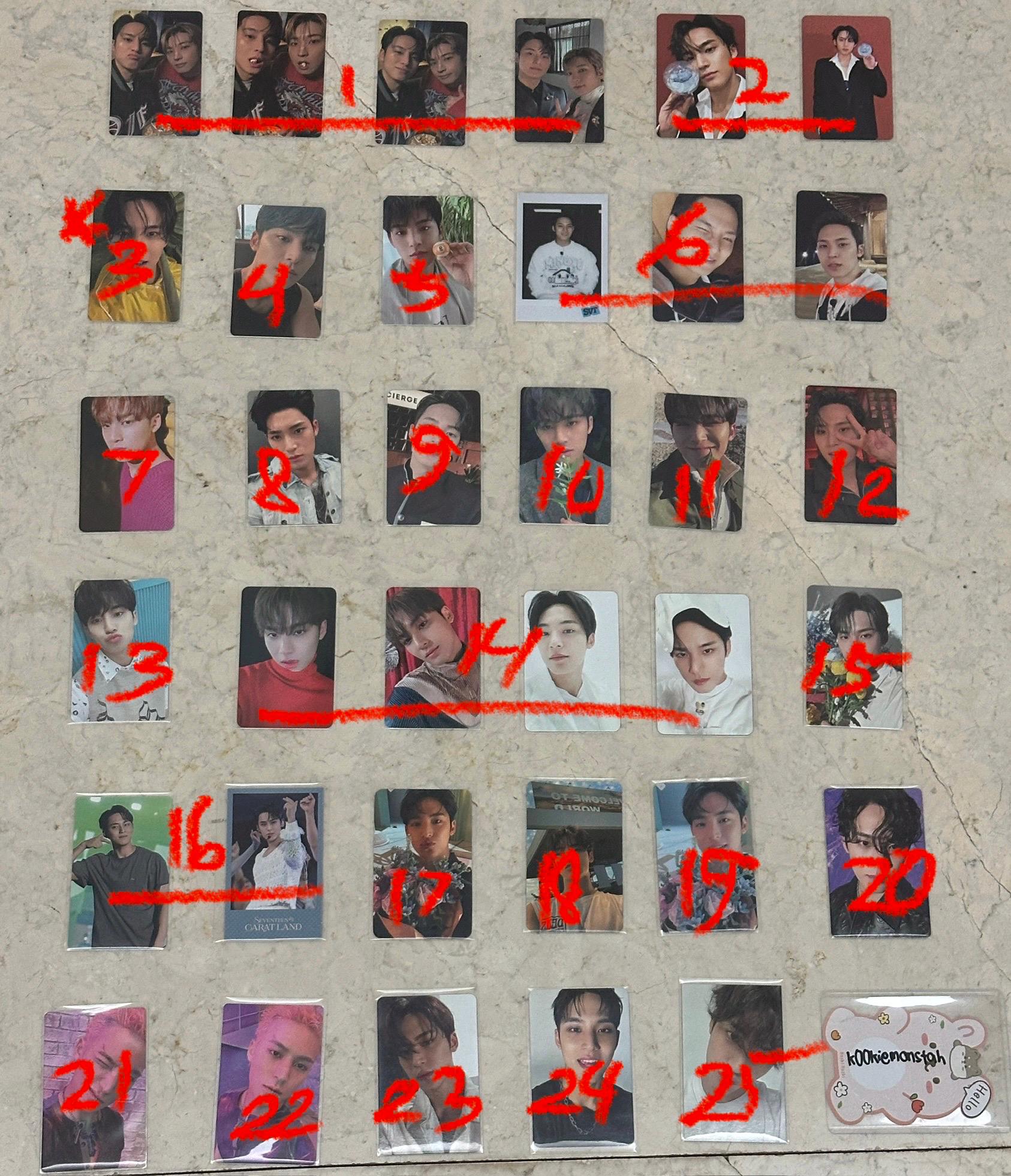 Mingyu Photocard Set - Etsy