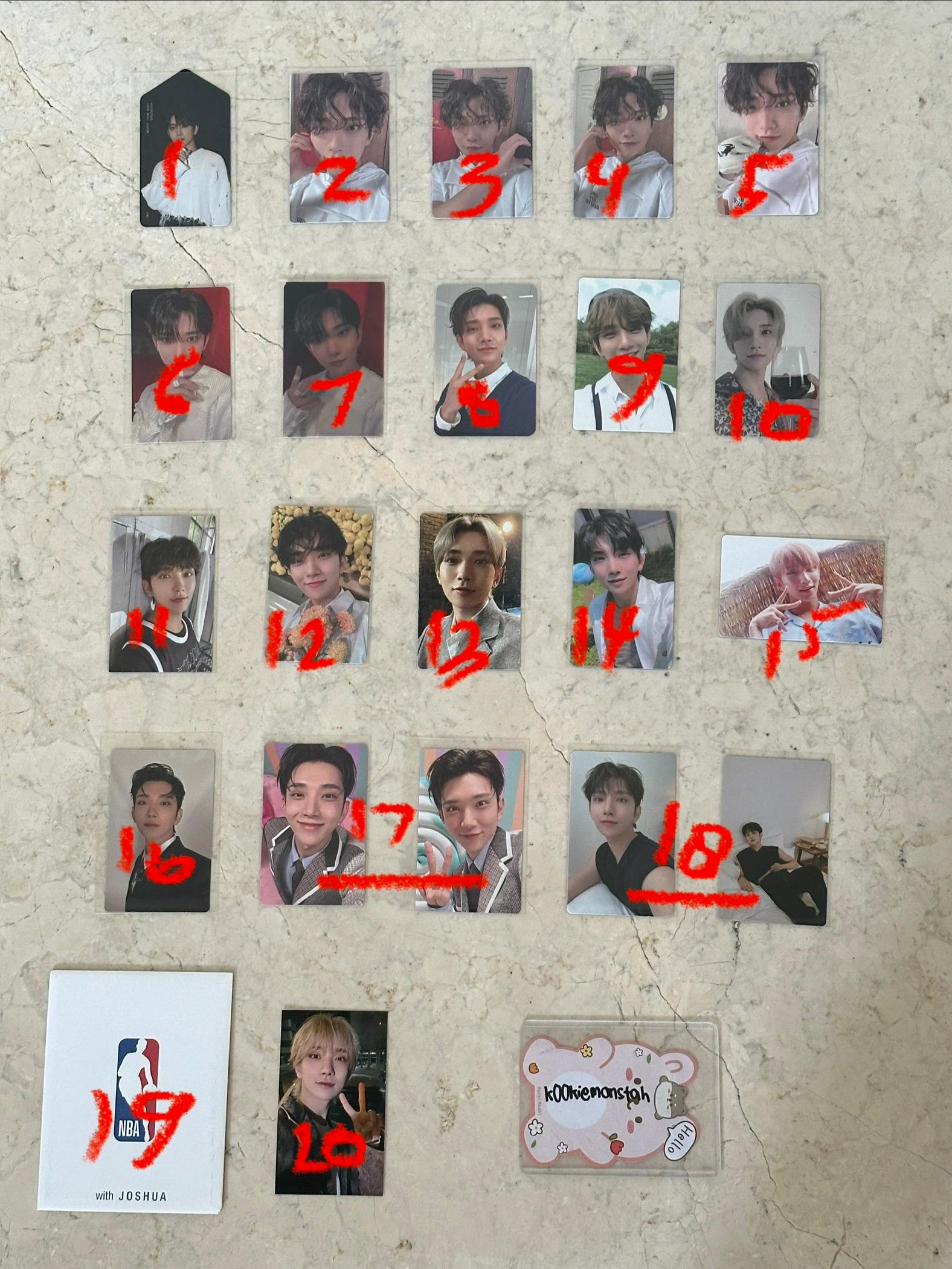 SEVENTEEN JOSHUA Photocard - Etsy