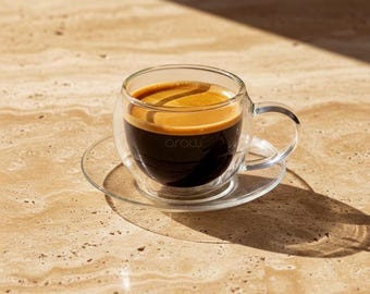 DOUBLE-WALLED COFFEE CUP 2-PIECE