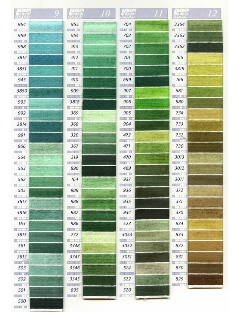 Choose Your Own Colors! Yarn CXC Embroidery Thread, Color Numbers Like ...