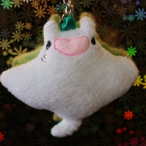 Keychain bag charm handmade stingray