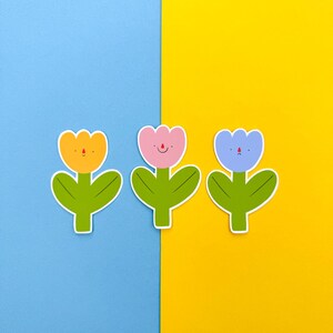 Pack d'autocollants champ de tulipes (3 autocollants)