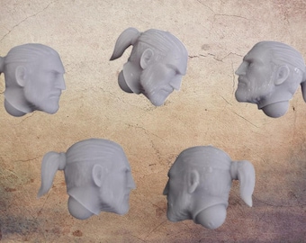 Trench style Heads (Witcher style).