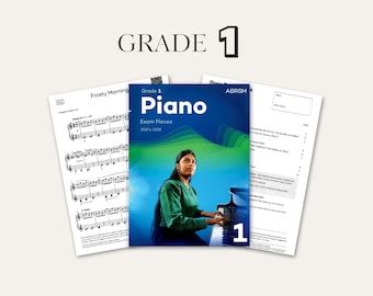 Pièces d'examen de piano 1re année Programme 2027 et 2028 ABRSM
