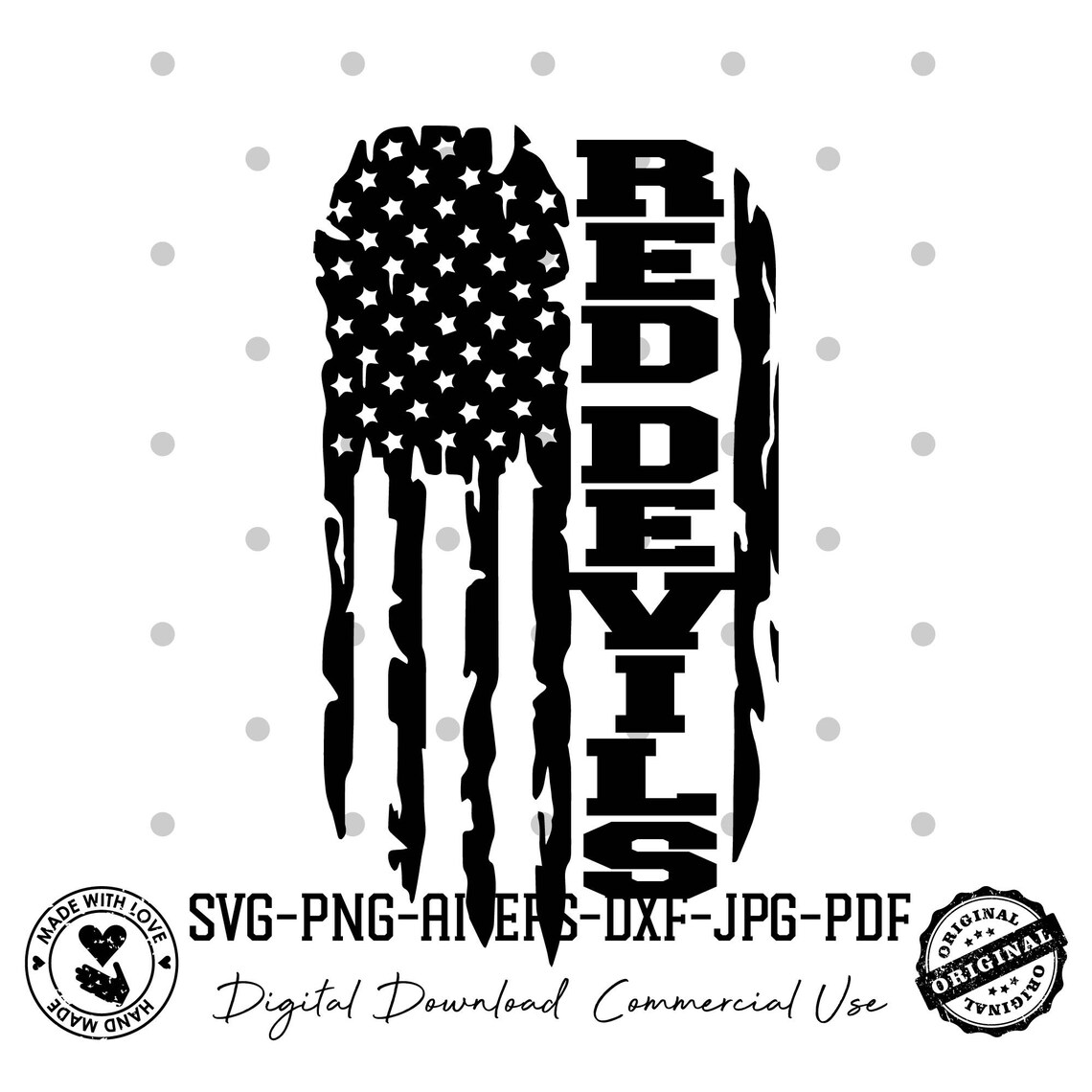 Red Devils Svg Red Devil Svg Red Devils Football Svg File Etsy