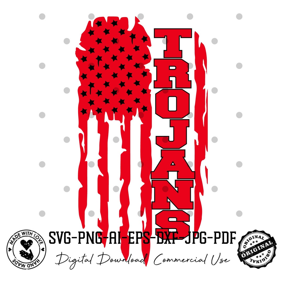 Trojans Svg Trojan Svg Trojans Football Svg File Trojans Etsy