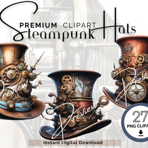 Steampunk | Steampunk art | 27 Hat clipart | Steampunk Hat | Clothing Clipart | Clipart PNG