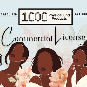 Commercial Use License- Restricted (1000 products): One (1) Clipart Bundle/ Clipart Set
