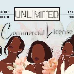 Commercial Use License- UNLIMITED: ENTIRE SHOP