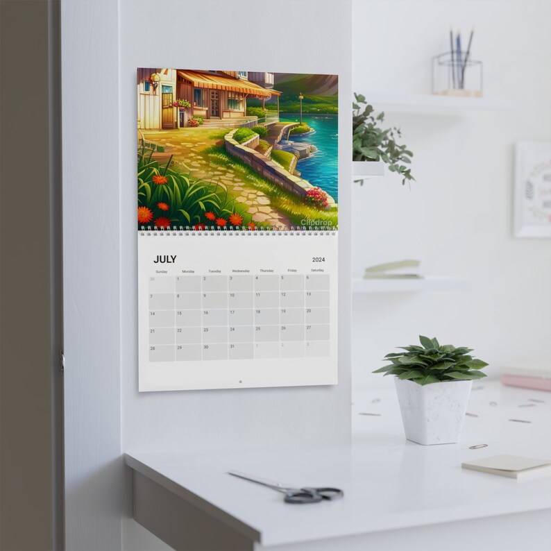 Anime Calender 2024 Anime Calender Printable Custom Manga Etsy