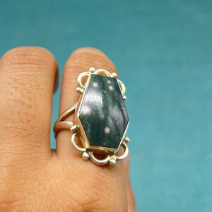 Natural Ocean jasper Gemstone Jewelry, 925 Sterling Silver Ring, Ocean jasper Ring For Women&#39;s, Handmade Birthday Gift For Her, Gift Ideas