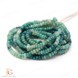 AAA+ Natural Grandidierite Beads,6-7mm Grandidierite Faceted Rondelle Beads, Grandidierite Gemstone Beads, Handmade Beads For Jewelry Making