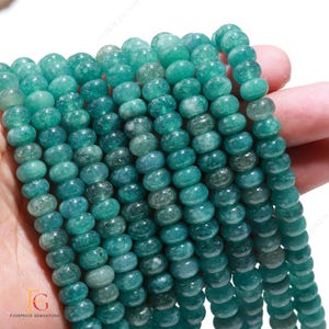AAA+ Rare Grandidierite Quartz Rondelle Smooth Beads, 8MM Grandidierite Quartz Gemstone Beads, 15&quot; Grandidierite Beads for Handmade Jewelry
