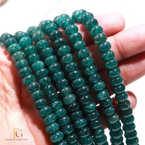 AAA+ Quality Grandidierite Quartz Rondelle Smooth Beads, 8MM Grandidierite Quartz Gemstone Beads, 15&quot; Grandidierite Beads for Jewelry Making