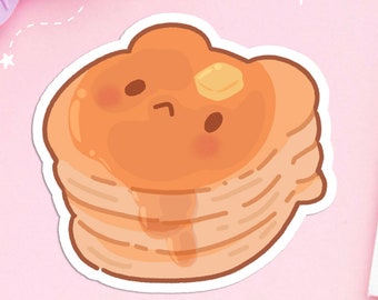 Bear Pancake Sticker Kawaii Bakery Kawaii Bear Cute Breakfast Sticker Kawaii Breakfast Sticker Cute Bakery Bear Pancake Bear Stationery Bear