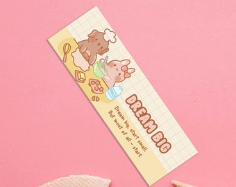 Kawaii Animals Bookmark Pink Bookmark Cat Kawaii Bookmark Rabbit Bookmark Stationery Pink Frog Cute Pink Bookmark Kawaii Stationery Pink