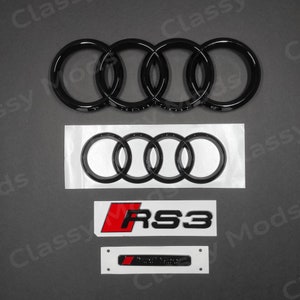 (専用)Audi A4 Grossy Black (ブラックエンブレムセット) 公式 | Audi Online Shop | 4リングブラックエンブレム(Audi A4