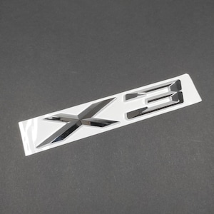 3d ABS Black Chrome Letters For Car Trunk Stickers BMW 318i 528i 325i