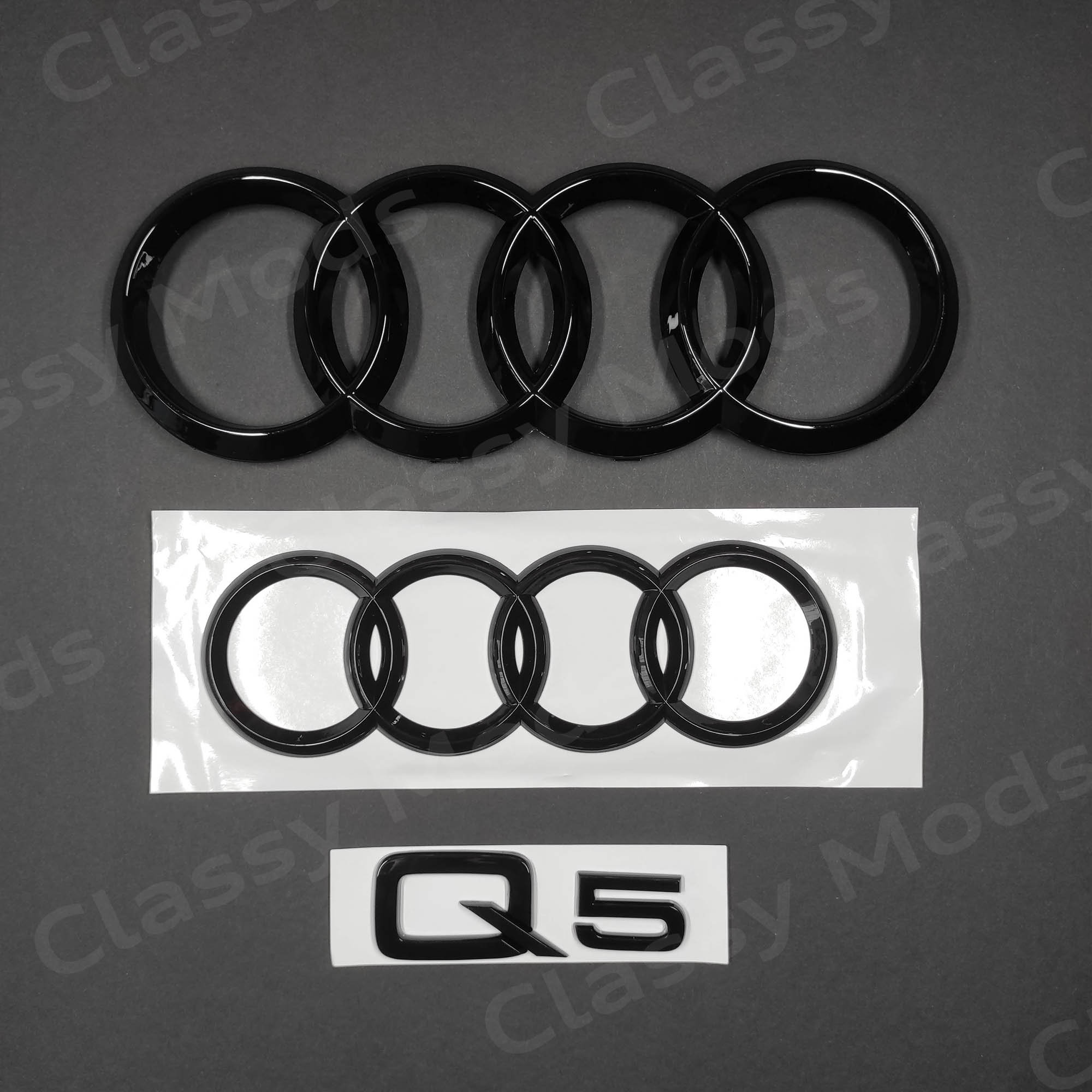 Audi エンブレムセット(Q5) 公式 | Audi Online Shop | 4リングブラックエンブレム(Audi Q5