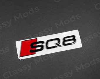 Audi SQ8 Gloss Black Rear Emblem Badge Lettering