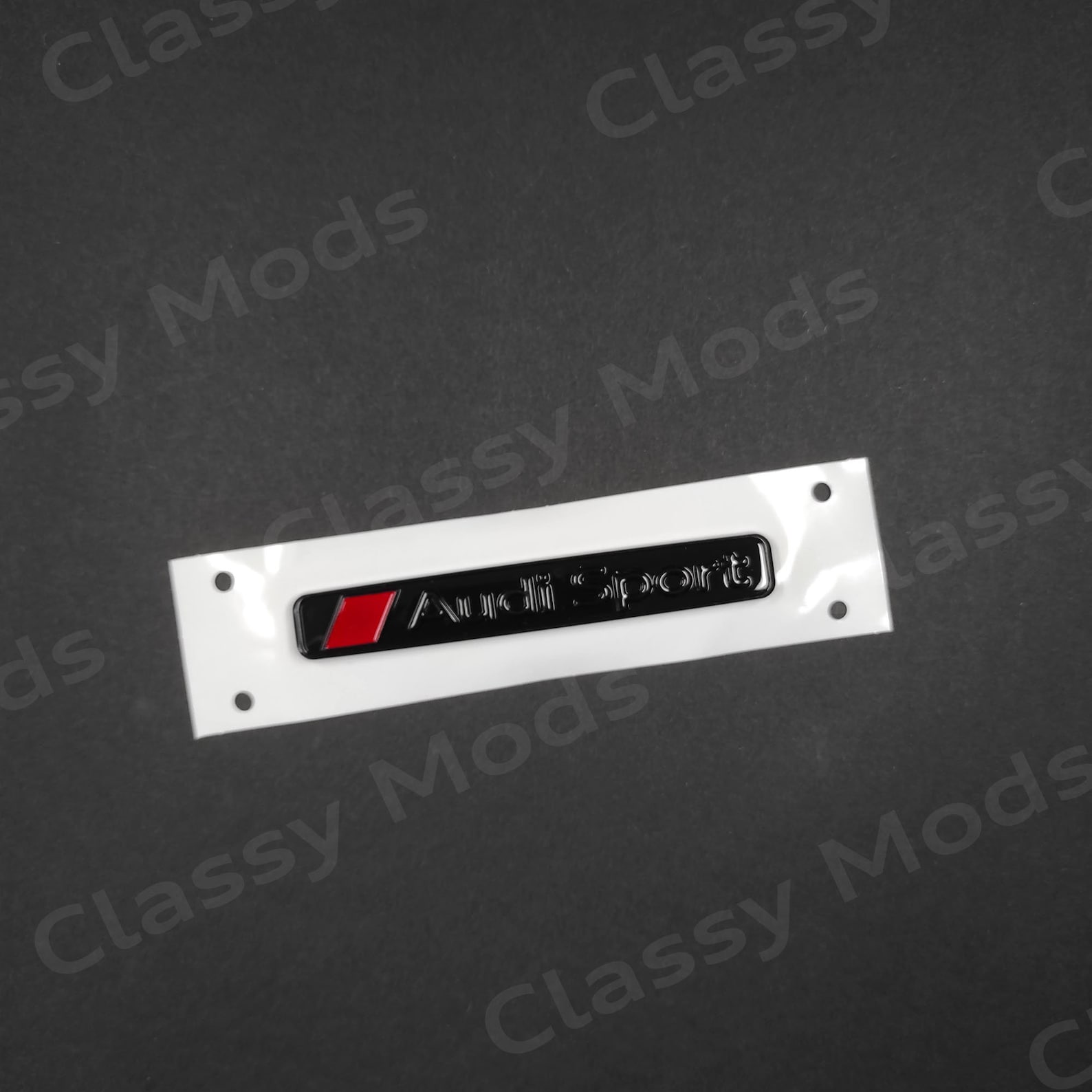 Audi Sport Emblem Rear Trunk Fender 3D Badge Gloss Black - Etsy