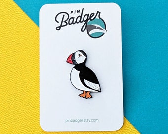 Puffin Enamel Pin, Puffin Brooch, Atlantic Puffin, Puffin Gift, Puffin Lover, Puffin Lapel Pin, Bird Enamel Pin, Puffin Badge, Puffin Pin