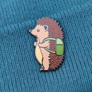 Igel Emaille Pin Abzeichen: Britische Wildtiere Anstecknadel