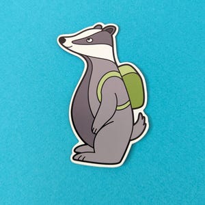 Badger Magnet, Die Cut Magnet, Waterproof, Anti-Fade, Vivid Colour