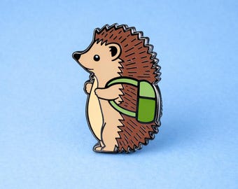 ハリネズミのエナメルピンバッジ - Etsy 日本