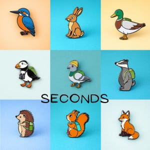 Animal Enamel Pins | Seconds, Imperfect Brooch