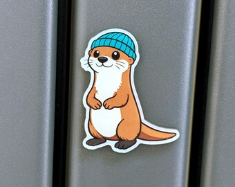 Otter-Kühlschrankmagnet | Acryl-Tiermagnet, Küchendekoration mit Flussmotiven
