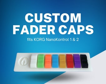 8x Korg NanoKONTROL 2 Replacement Fader Caps | Various Colours