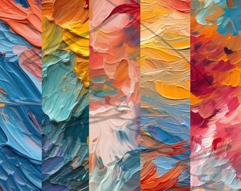 Dicke Ölfarbe Textur Muster [4K] - nahtlose digitale Hintergrundfarbe sofortiger Download für die kommerzielle Nutzung. PNG-kompatibel