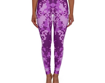 Camuflaje, Gafldprint, Leggings de spandex para mujer pixelados (AOP)