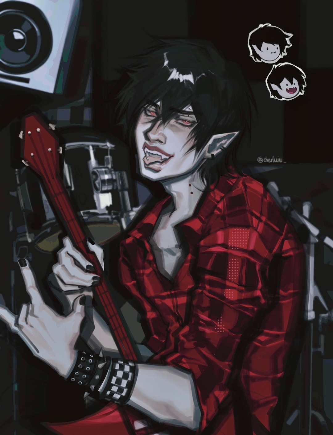 Marshall Lee Adventure Time ART PRINT - Etsy, image size:1080x1410