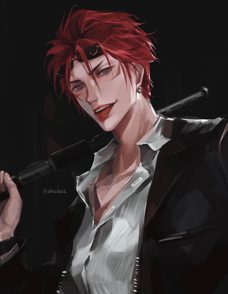 Reno Sinclair Final Fantasy ART PRINT Etsy