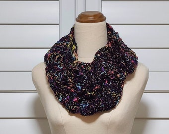 Crochet 80s Infinity Scarf