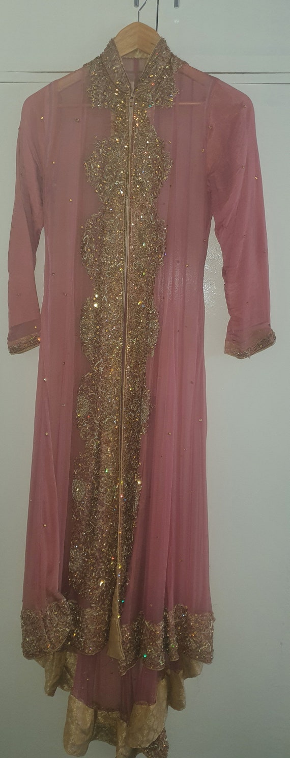 Pakistani bridal walima dress lengha, brocade ski… - image 1