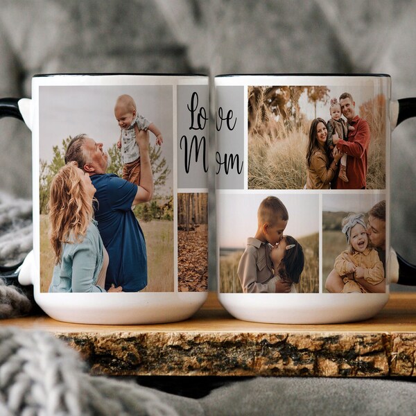 Custom Photo Mug, Personalized mug with Picture, Customized mug with photo and text, Custom mug for mom, Custom mom gift, Family photo gift
