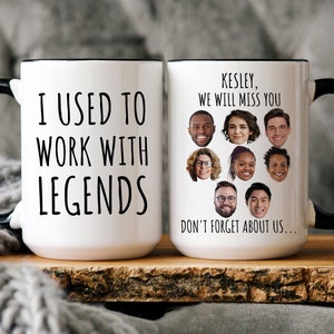 Coworker Retirement Mug, Retired Coworker Gift, I Used To Work With Legends, Mug For Retirement, Colleague Leaving Gift, Leaving Job Gift