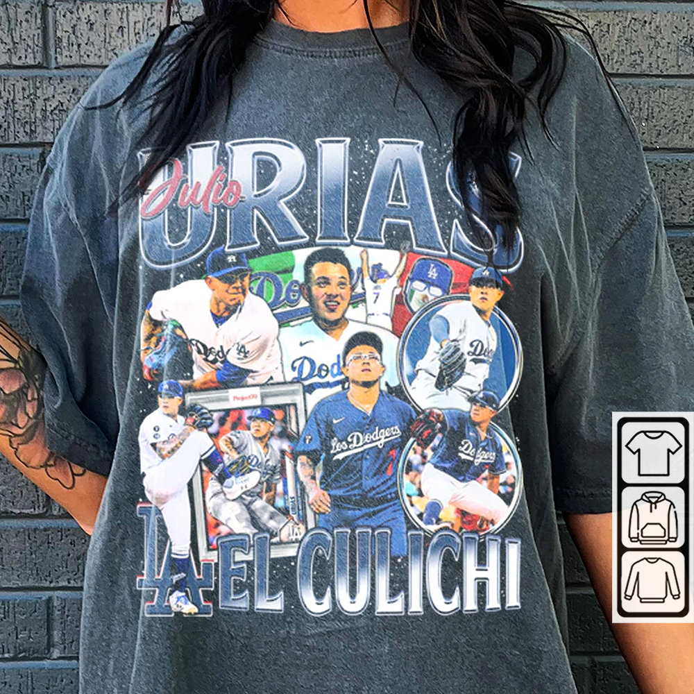Shirts  Brand New Julio Urias Dodgers Cartoon Tee Mens Sizes