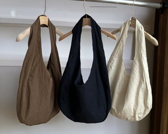 Canvas Hobo Bag | Canvas Crossbody Tsuno Bag | Shopping Bag | Women Canvas Crossbody Bag | Dumpling Hobos Bag | Canvas Tote Bag | Koala